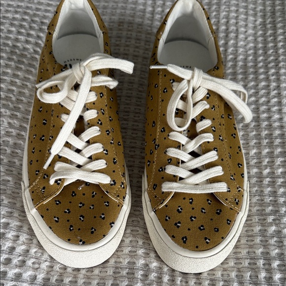 Madewell Shoes - Leopard Print Sneakers with White Laces by Madewell